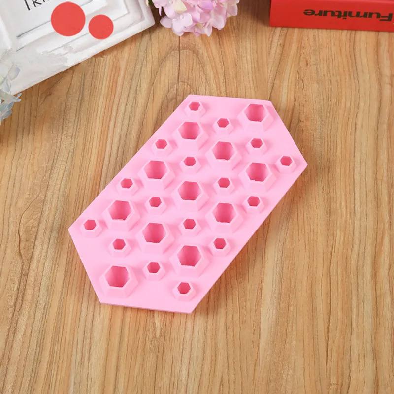 3D Diamonds Gem Cool Ice Cube Chocolate Soap Tray Mold Silicone Fodant Moulds Cream Tools For Makers |