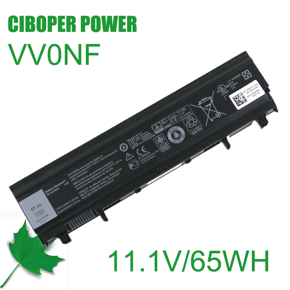 Оригинальный Новый Сменный аккумулятор для ноутбука VV0NF 11,1 V 65Wh для E5540 E5440 VVONF 5800mAh