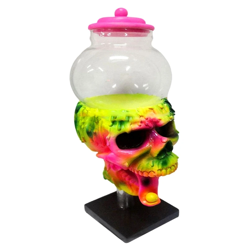 

Skull Bubble Gum Dispenser Candy Machine for Home Funny Halloween Party Candy Chewing Gum Dispenser Kid Gift