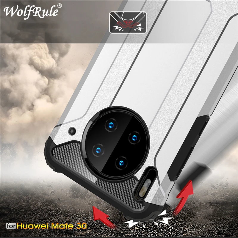 

Case For Huawei Mate 30 Case Full Wrapped Armor Hybrid PC+TPU Shockproof Case For Huawei Mate 30 Cover For Huawei Mate 30 Coque