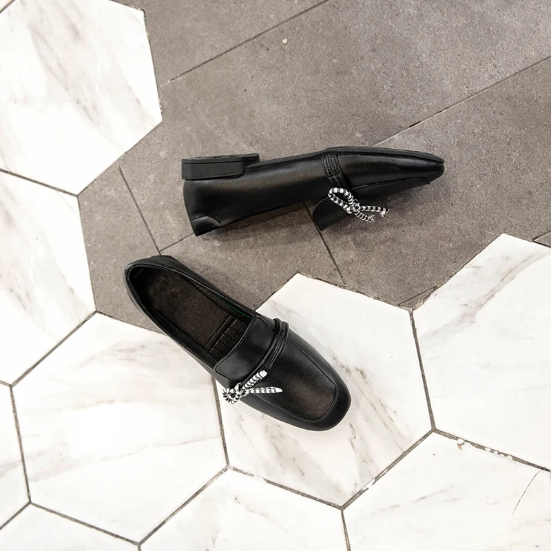 MALEMONKEY/012875 г. Обувь из натуральной кожи Женские лоферы с закрытым носком Женская