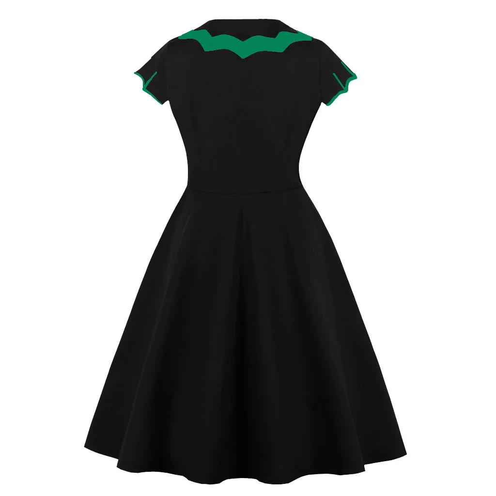 

Women's Day 2019 Bat Embroidered Dress 8092 Banquet Dress