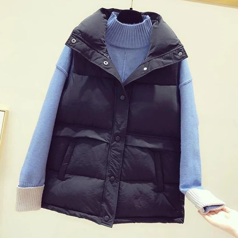 Жилет женский осенне-зимний без рукавов корейский стиль теплый BP84581 | Женская