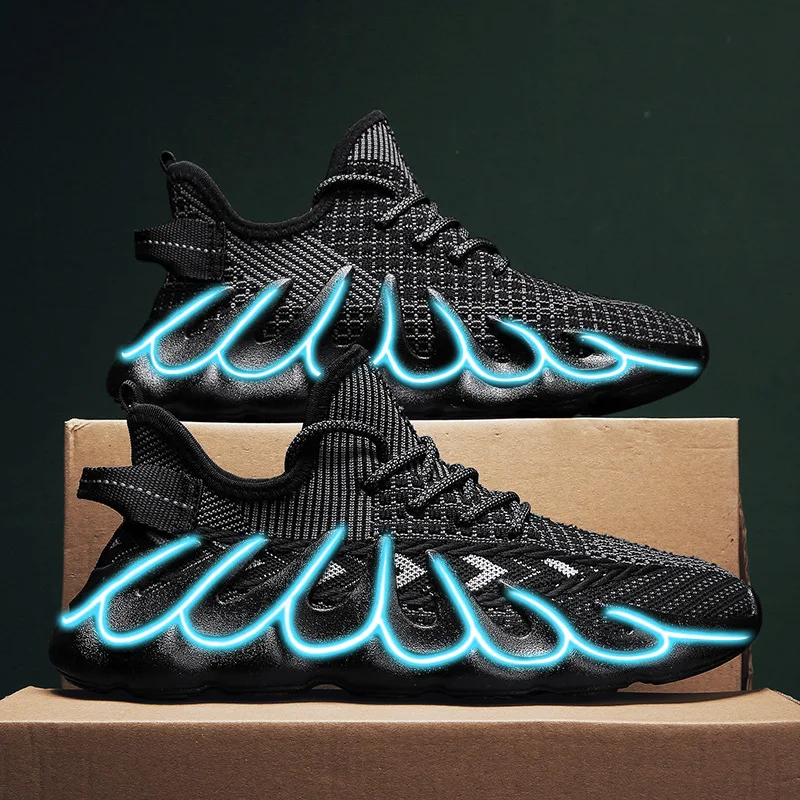

New Men Running Shoes Breathable Mesh Sneakers Comfortable Walking Footwear Male Casual Shoes Outdoor Run Sports Shoes Man