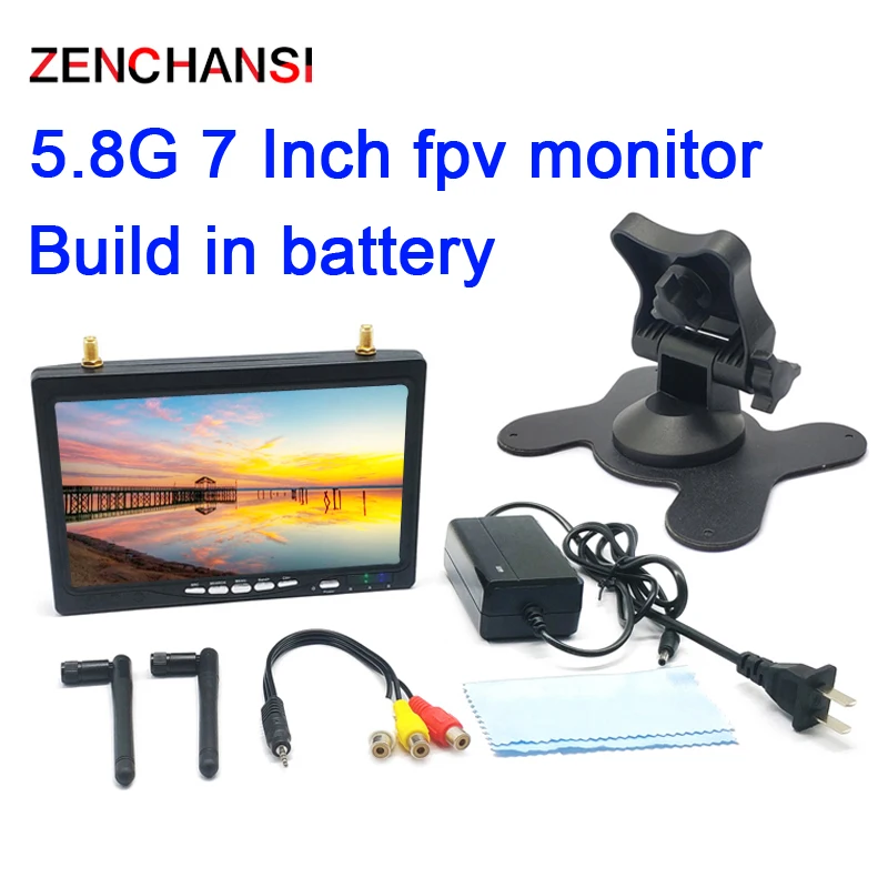 5 8G 48CH 7 дюймов ЖК дисплей IPS 1024*600 C автоматическим поиском для монитора с видом от