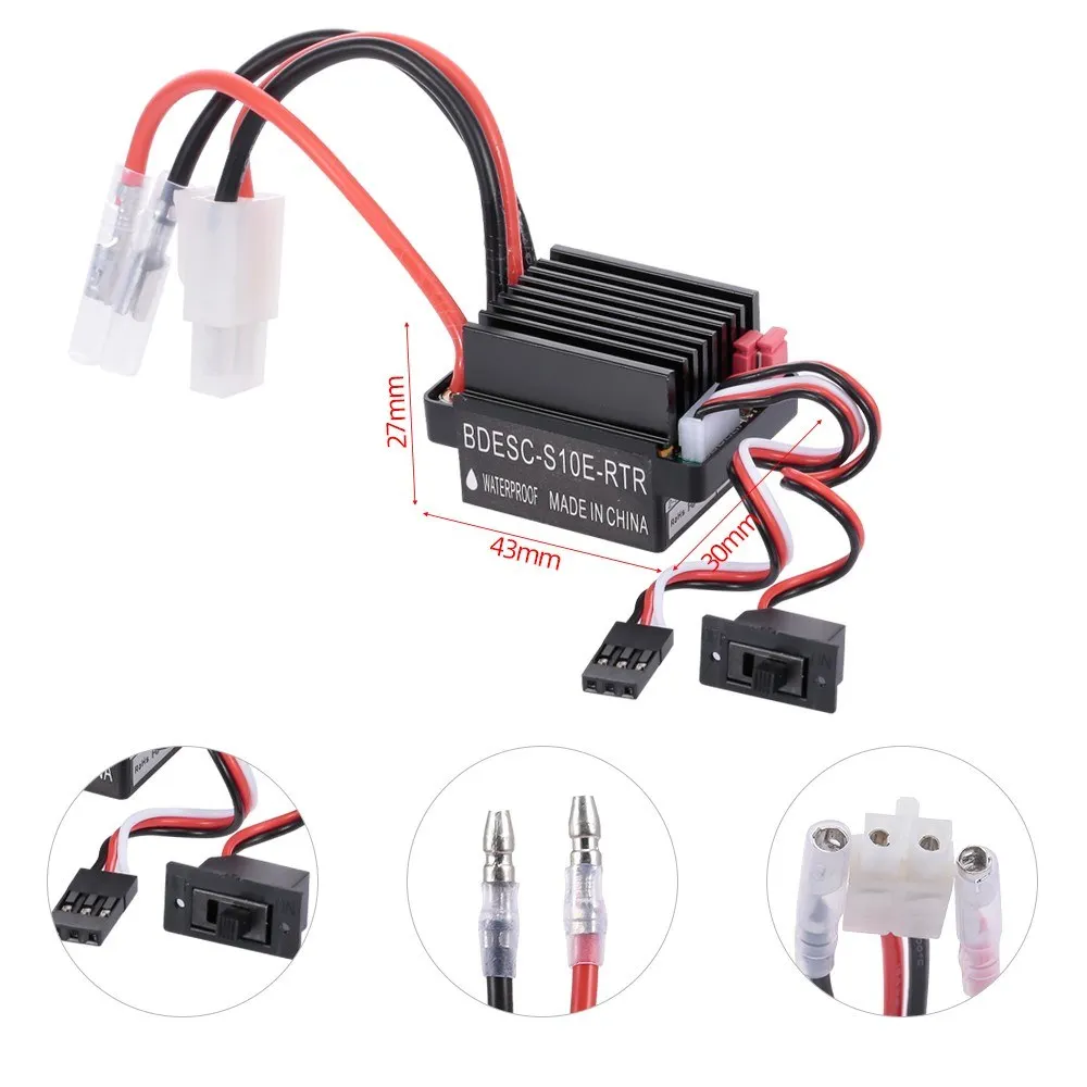 540 55T матовый двигатель с 60A ESC BEC Combo для 1/10 Traxxas Hsp Redcat Rc4wd Tamiya Axial scx10 D90 HPI Rock