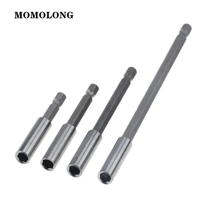 60/100/150/200mm Hex Rod Shank Hand Tool Socket Extension Bit Long Handle Screwdriver Tip Holder Quick Change images - 6