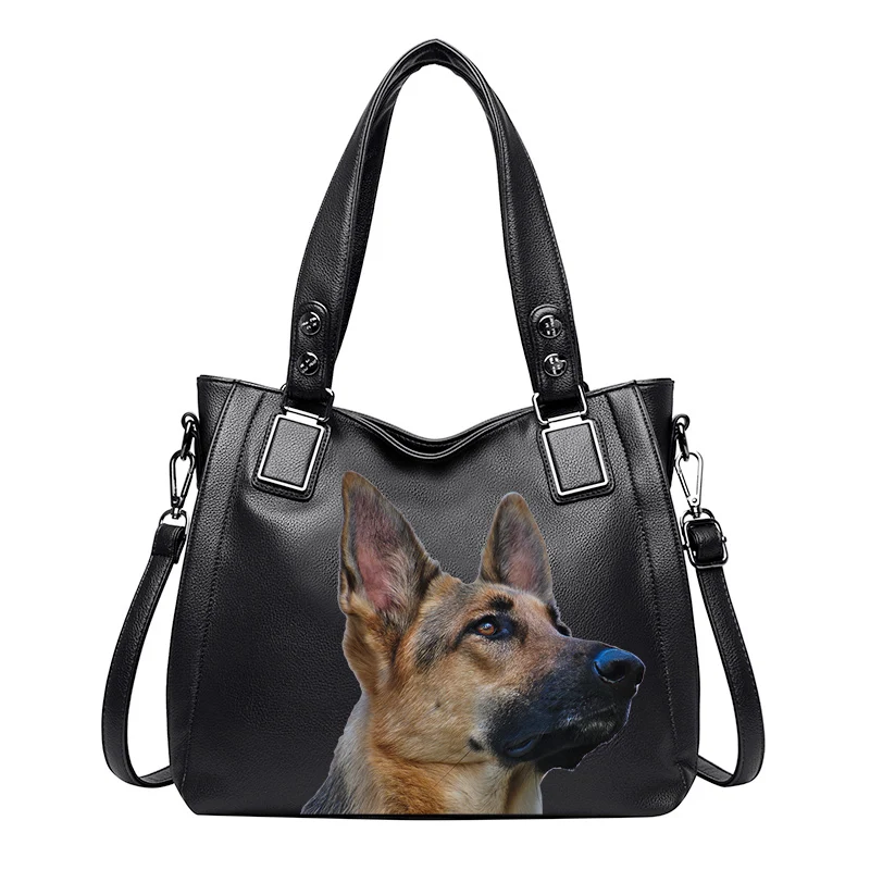

Women Luxury Bag Casual Totebag Female Fashion Designer Handbags High Quality PU Leather Lady Shoulder Bags Dog Picture HBDOG012