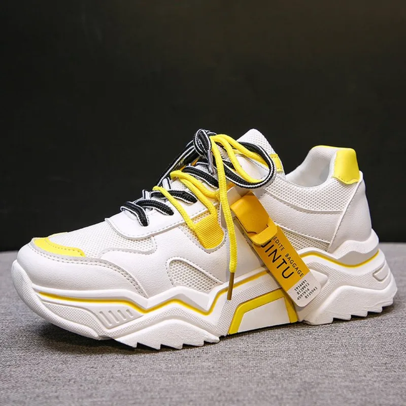 Женские массивные кроссовки на платформе новинка 2019 осенние женские женская