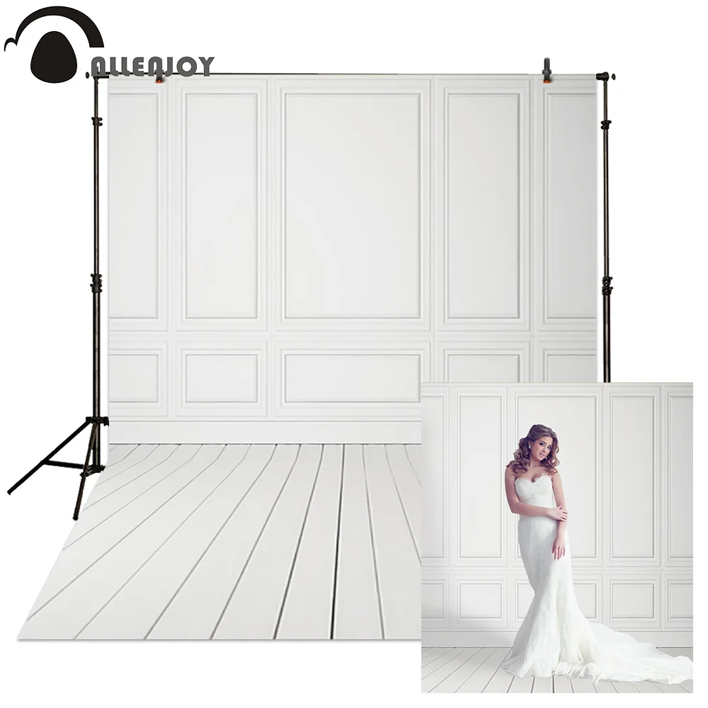 Allenjoy фоны для фотосъемки свадебные белые полы фотофоны планки на день рождения