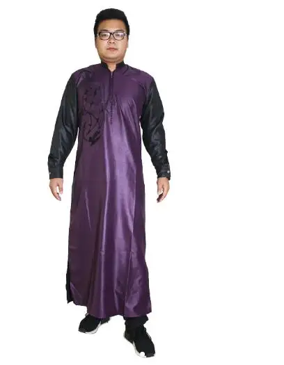 men purple H& D африканская одежда традиционные платья для пар для мужчин и женщин костюм Базен riche вышивка дизайн Дашики Халат - Цвет: men purple