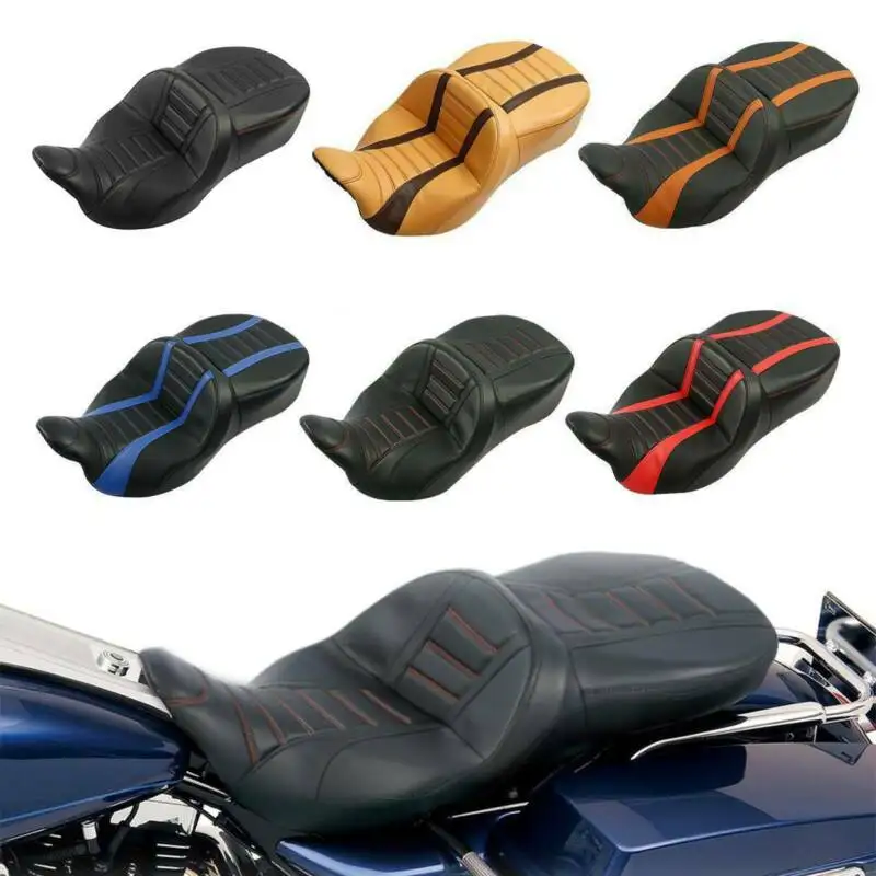 Мотоциклетное ПАССАЖИРСКОЕ СИДЕНЬЕ 2 Up для Harley Touring Road King Glide Street CVO FLHR 2009 2020| |
