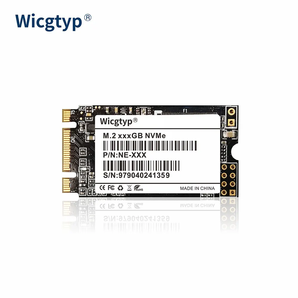 

Твердотельный накопитель Wicgtyp SSD M2 NVME 512 ГБ ТБ 256 ГБ 128 ГБ M.2 2242 PCIe, внутренний жесткий диск SSD для ноутбука, настольного ПК, ssd NVMe 1 ТБ