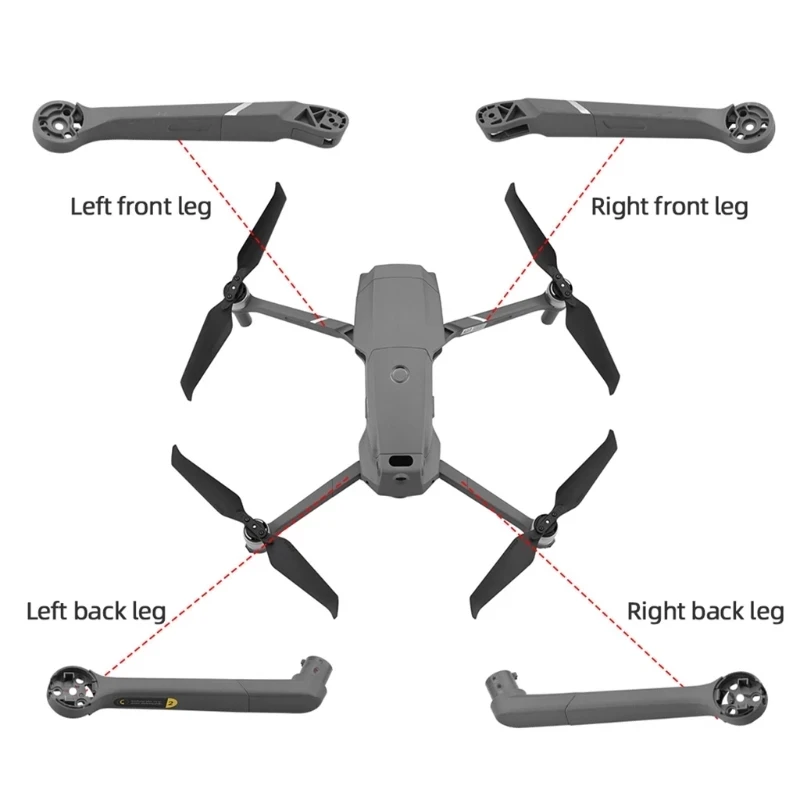 Original DJI Mavic 2 Pro Zoom Arm Part - Shell/Landing Gear/LED Cover/Antenna Cable/Propeller Mounting Plate for Replacement | Электроника