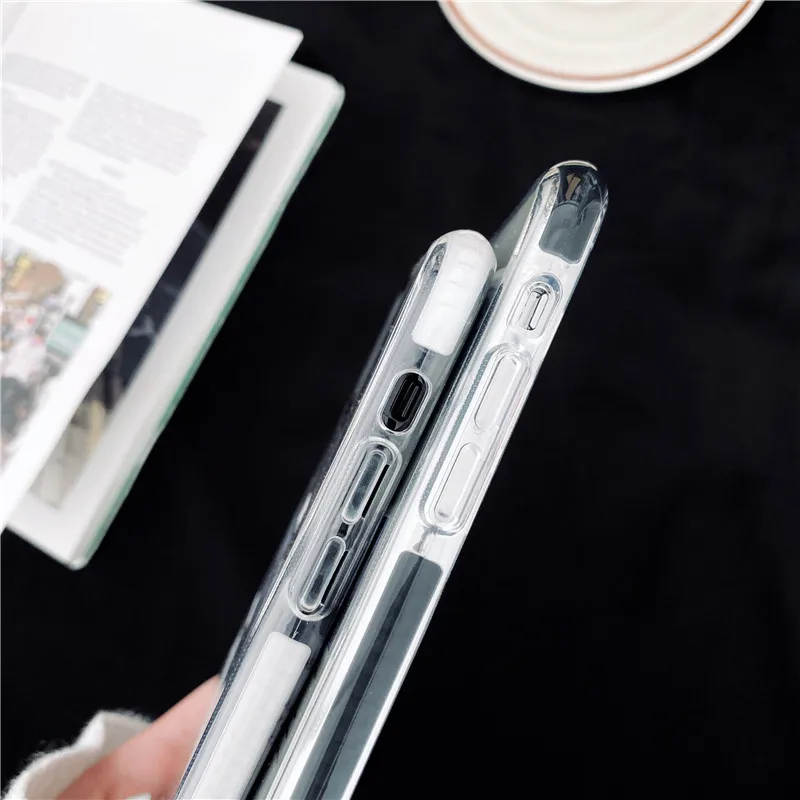 Street Luxury soft edge silicone clear case for iphone 14Pro 11 12 13 Pro X XS MAX XR 7 8 plus fashion art Mona Lisa label cover