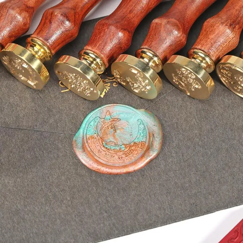 Новый Ретро Сделай Сам восковое уплотнение растительный принт огонь картина