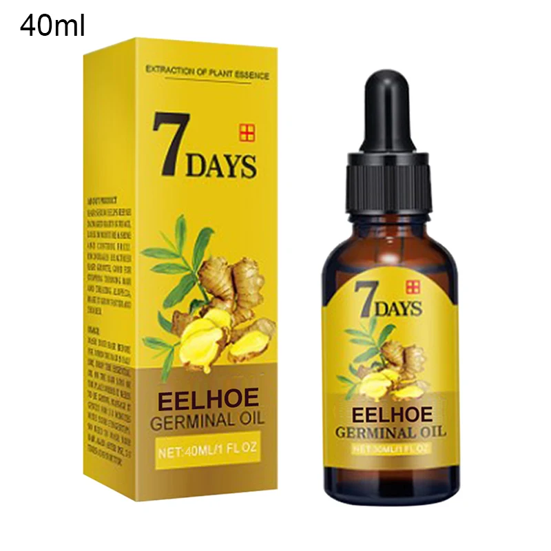 

1PC Hair Growth Serum Effective Hair Loss Treatment Conditioner Natural Ginger Plant Oil Fast-growing Hair Care Serum 40ml TSLM1