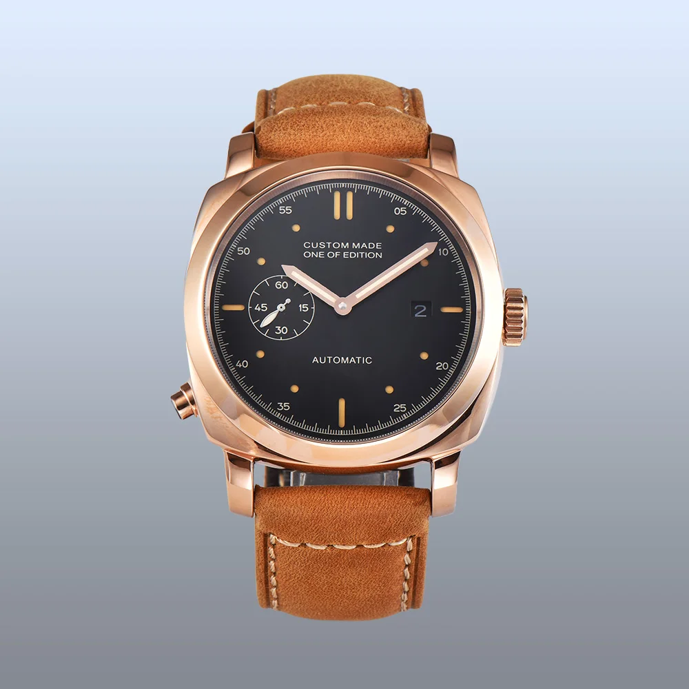 Автоматические часы 44 мм Мужской механизм светящийся указатель высокий