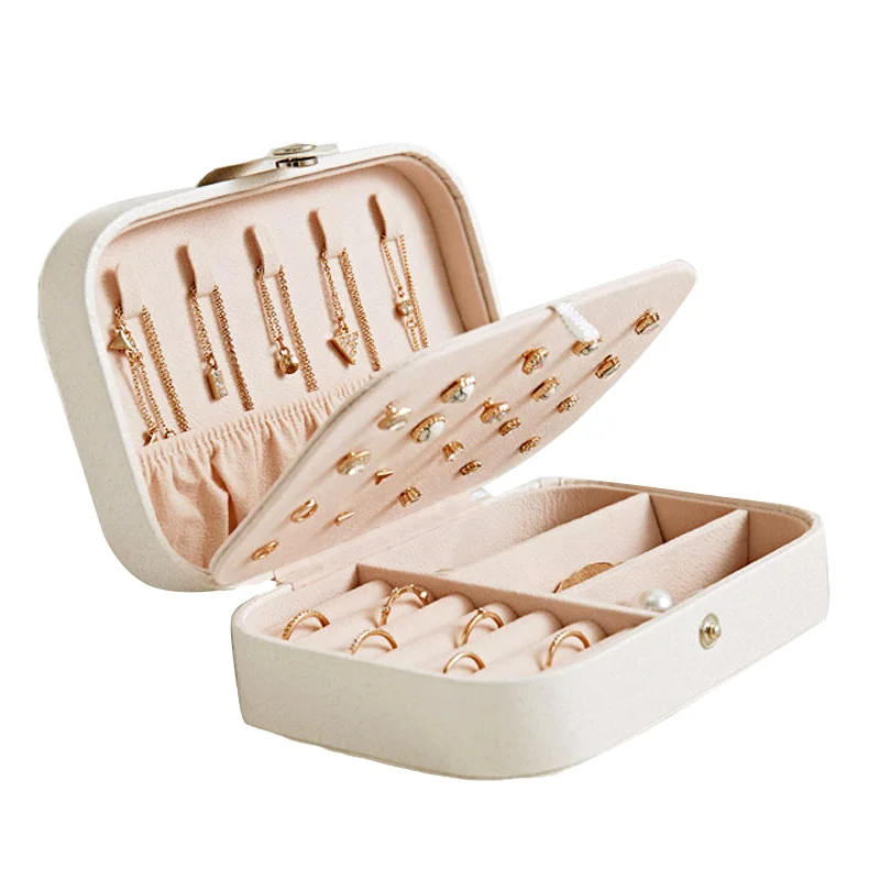 Портативная шкатулка для ювелирных изделий многофункциональный бокс хранения