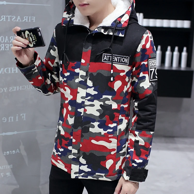 Зимняя мужская куртка хит продаж 2019 камуфляжное армейское толстое теплое пальто