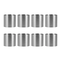 8 pieces stainless steel mousse rings round biscuit cutter cake mold kitchen baking pastry tool for tartfondantetc