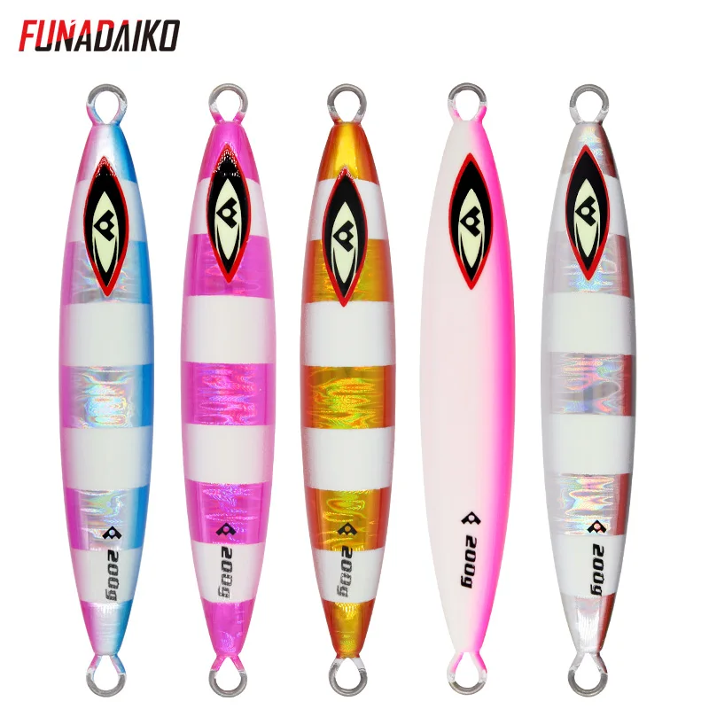 Приманка для ловли рыбы FUNADAIKO металлическая 150/200/260/330 г световая приманка рыбалки