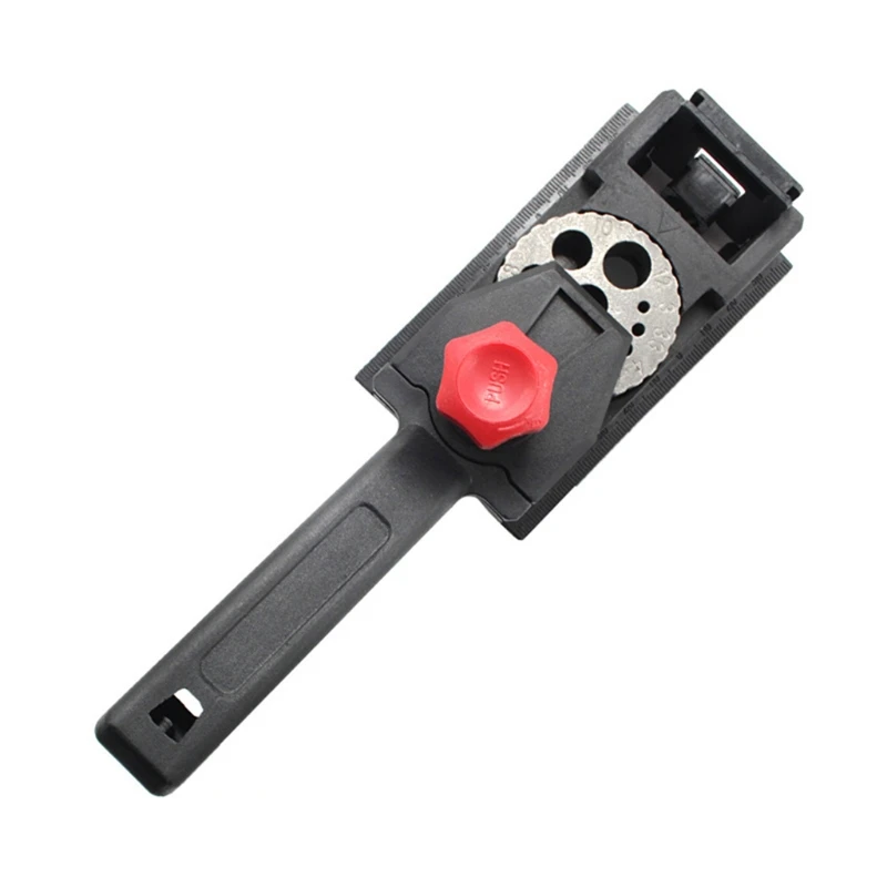 

Professional 3-12mm 10 Holes Punch Locator Dowel Guide Quickly Determine the Location Anti-rust Metal Woodworking Tool