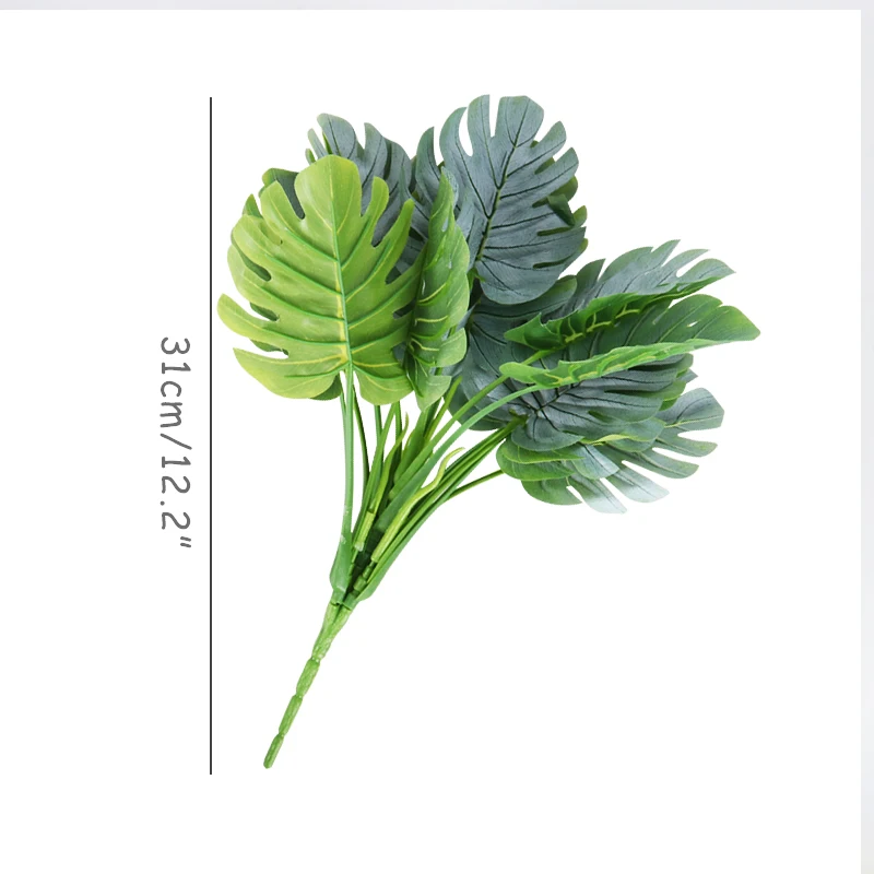 1 шт. черепаха задний лист искусственное пластиковое растение Гавайский пляж