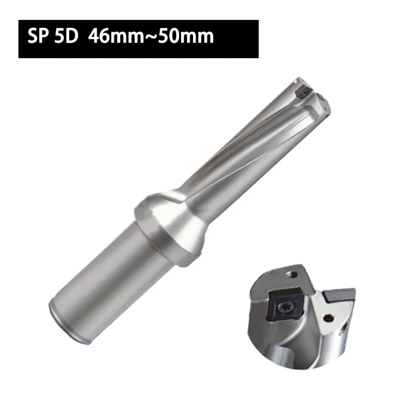 

SP 5D U сверло серии 46 мм ~ 50 мм, сверла, Индексируемые станки, станок с ЧПУ, твердосплавные вставки SPMG14, высокое качество