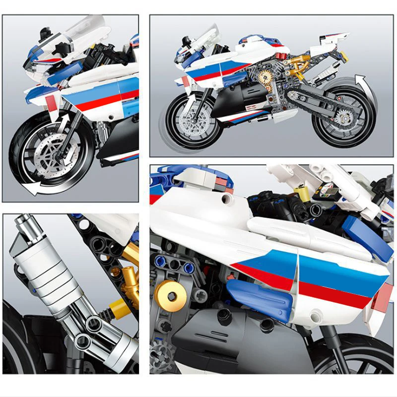 

Mailackers Technical Creator Autobike Car Building Blocks Technical Off-Road Motorcycle Model Bricks Toys For Children