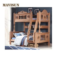 american child up and down solid wood frame bunk bed teen simple childrens bed small apartment bedroom household furniture set
