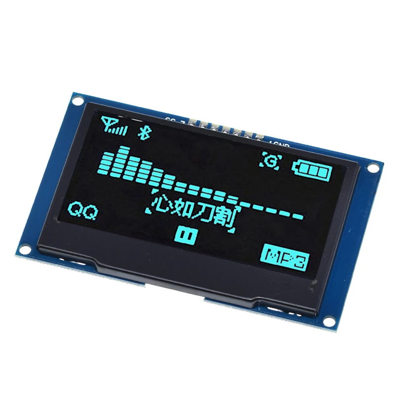 2 4 &quot2 42 inch 128x64 OLED ЖК дисплей Дисплей модуль SSD1309 12864 7 контактный SPI/IIC I2C серийный