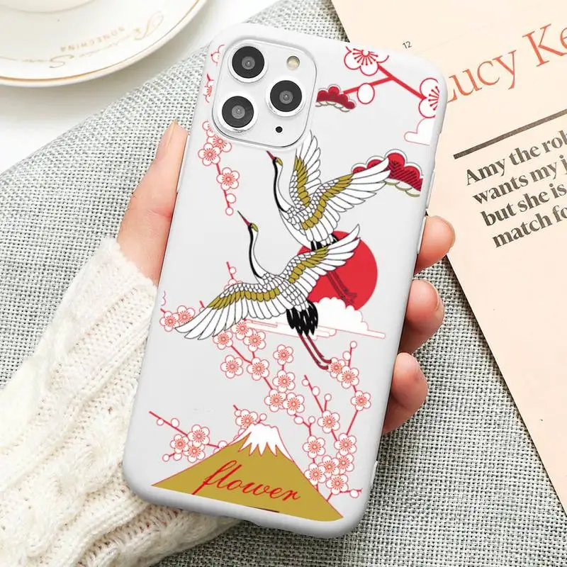Фото Beautiful cherry blossoms birds Phone Case For iphone 12 11 Pro Max Mini XS 8 7 6 6S Plus X SE2020 XR Candy white Silicone cover Мобильные Beautiful cherry blossoms birds Phone Case For iphone 12 11 Pro Max Mini XS 8 7 6 6S Plus X SE2020 XR Candy white Silicone cover Мобильные