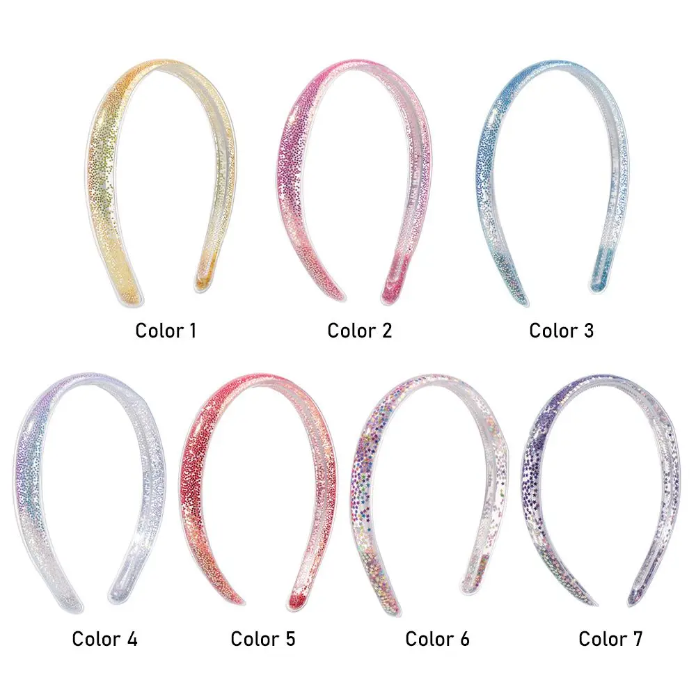 

1pcs New Arrival Kids' bling bling sequin Quicksand headband children's lovely glitter bowknot hair hoop baby hair accessories