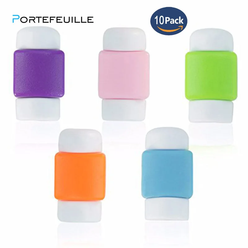 10 шт. аксессуары кабель защиты линии передачи данных Силиконовая защита для iphone 8