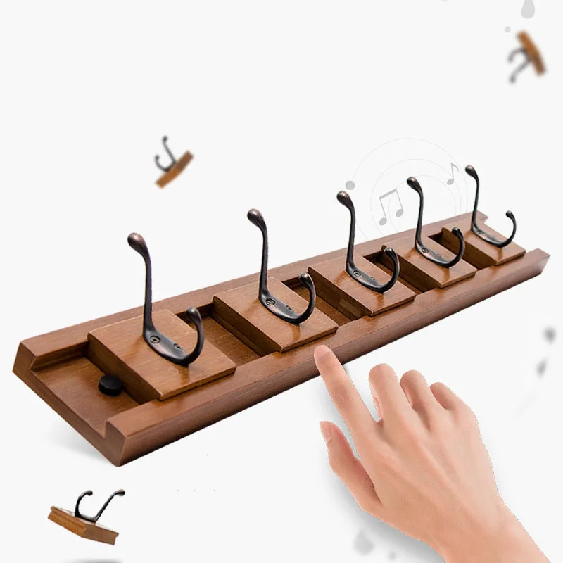 Bahmetev настенные деревянные Крючки двери скандинавский деревянный угловой шкаф