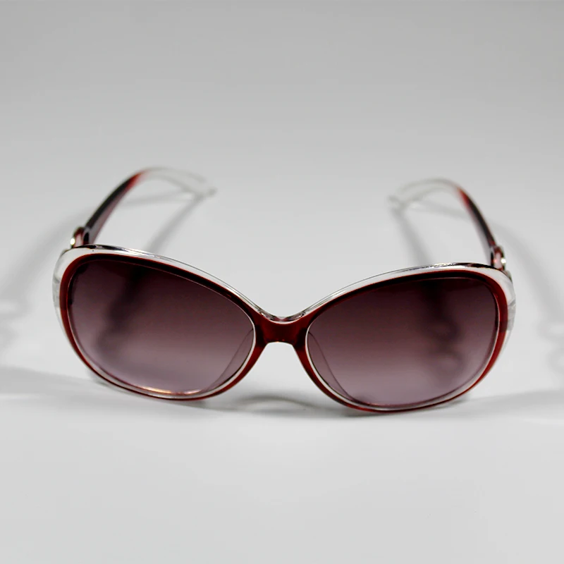 Новые женские солнцезащитные очки в пластиковой оправе, черные, красные, желтые, фиолетовые, градиентные линзы, модные - Lenses Color: translucent