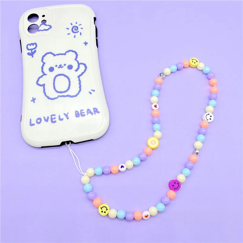 

Punki New DIY Custom Letter Love Minimalist Mobile Phone Lanyons Are Made of A Variety of Soft Clay Materials