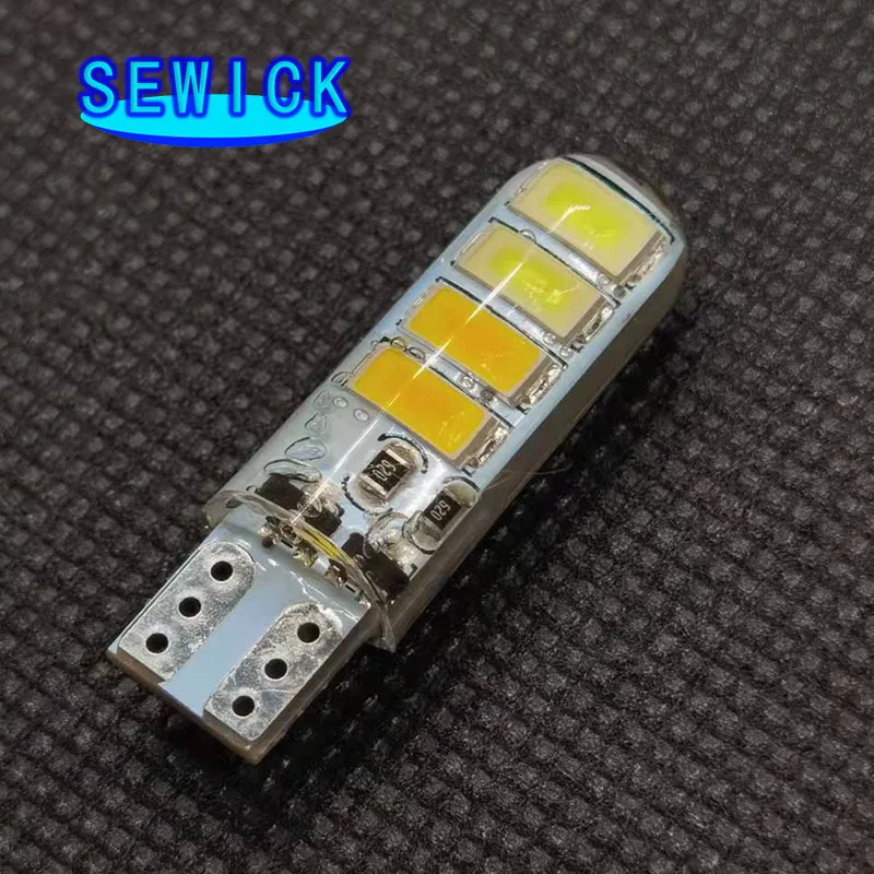 

400 шт. стробоскопическая вспышка T10 W5W 5630 8SMD светодиодный 194 168 светодиодсветодиодный мигающая лампа габаритные огни для автомобиля боковой К...