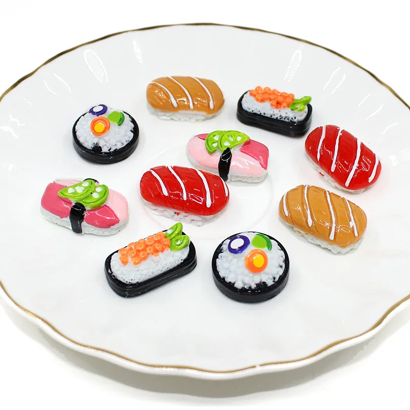 Подвески Boxi Kawaii для слайма милые полимерные принадлежности суши аксессуары