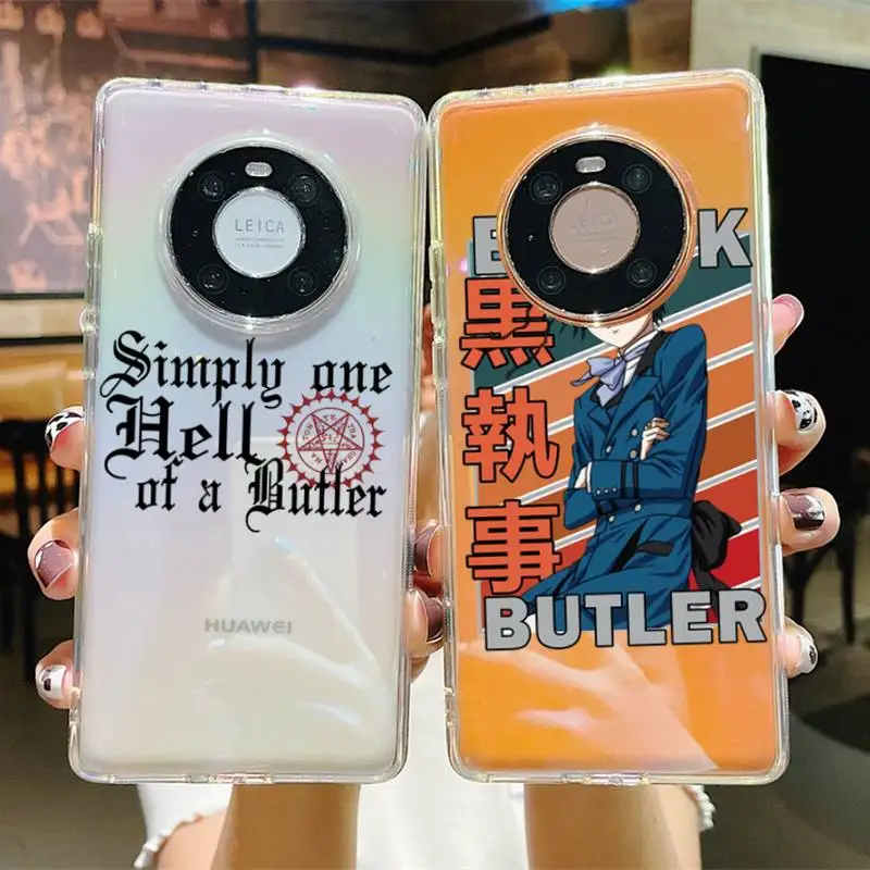 

Black Butler Phone Case For Huawei P 20 30 40 pro lite Psmart2019 Honor 8 10 20 Y5 6 2019 Nova3E