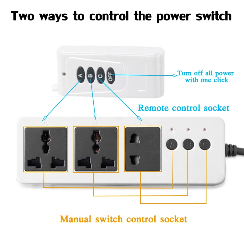 Блок питания Универсальный сокет адаптера пульт дистанционного управления