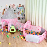 Baby Tent, Breathable Playhouse, Basketball Pool, Tunnel, Castle, Yurt, Small House, Large Space, Ventilation Loop, Soft Veil