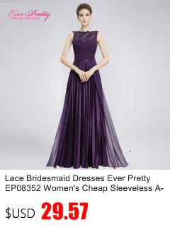 Robe De Soiree Ever Pretty женские элегантные вечерние платья винтажные атласные кружевные вечерние платья с рукавом три четверти