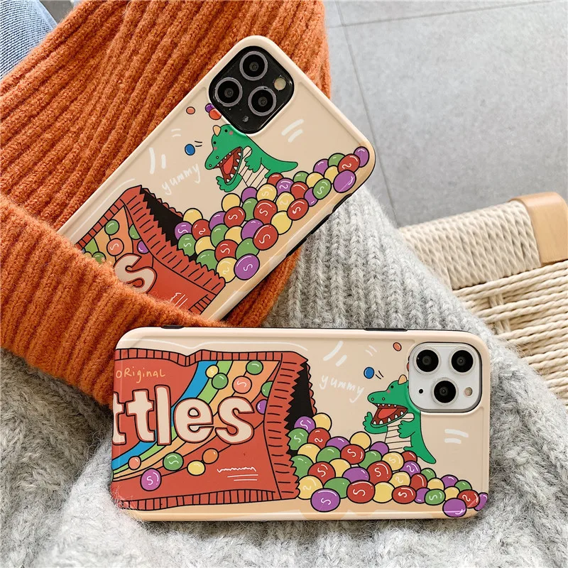 Противоударный чехол с радужным сахаром для iphone 11 11Pro XS Max XR X 8 7 Plus милый забавный