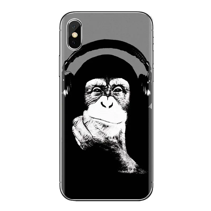 Прозрачные чехлы из ТПУ King kong Chimpanzee для курения Xiao mi 4 5 5s 6 A1 A2 5X6X8 9 Lite SE Pro Max Mix 2 3 2S |