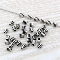 100pcs zinc alloy spiral spacer bead for jewelry making bracelet diy accessories 3 5x 4 8mm d22