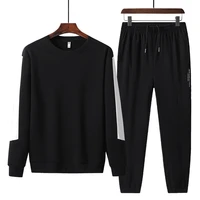 autumn casual round neck trousers long sleeve jacket casual sports suit