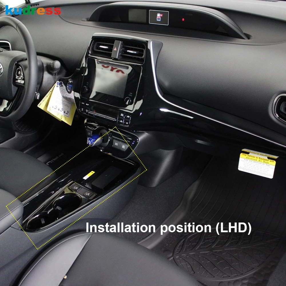 

Передняя Крышка держателя стакана для воды из углеродного волокна для хэтчбека Toyota Prius 2019 2020 Carbn аксессуары для интерьера автомобиля