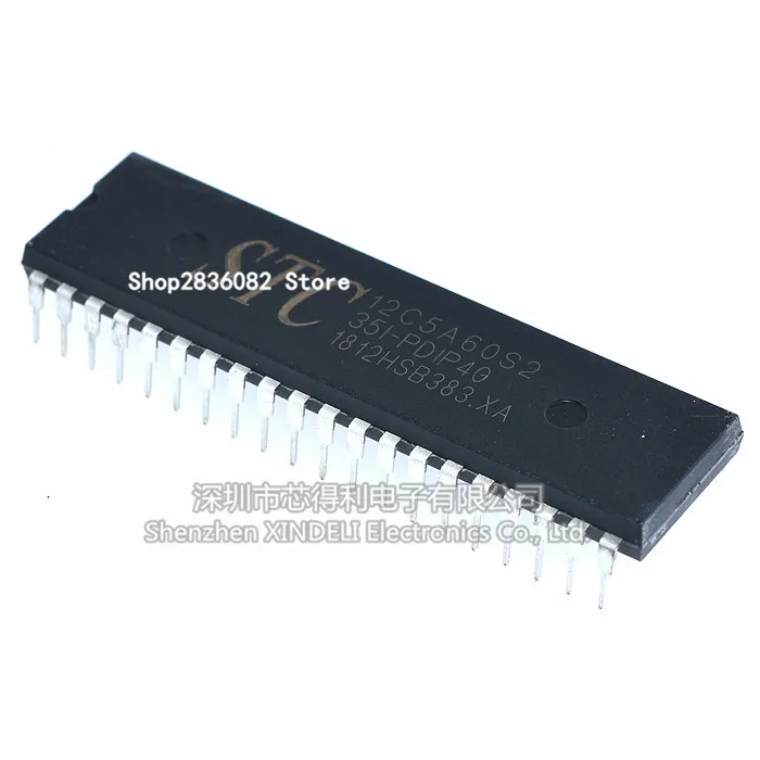 2 шт. Φ STC12C5A60S2 STC12C5A60S2-35I-PDIP40 DIP40 | Электронные компоненты и принадлежности